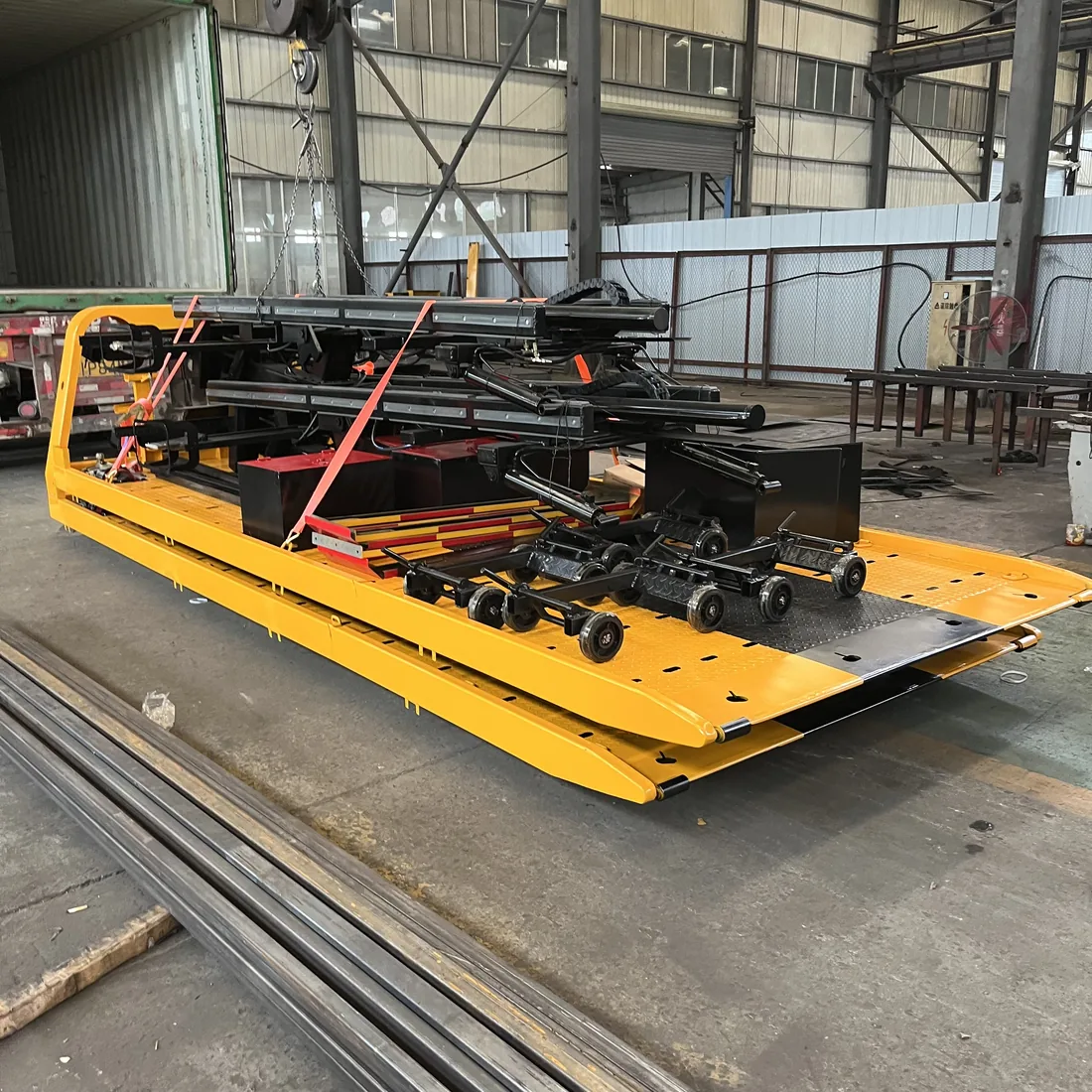 Chinese-standard flatbed carrier bed with accessories